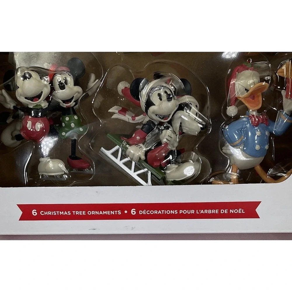 Hallmark Disney Mickey Mouse And Friends Set Of 6 Christmas Ornaments